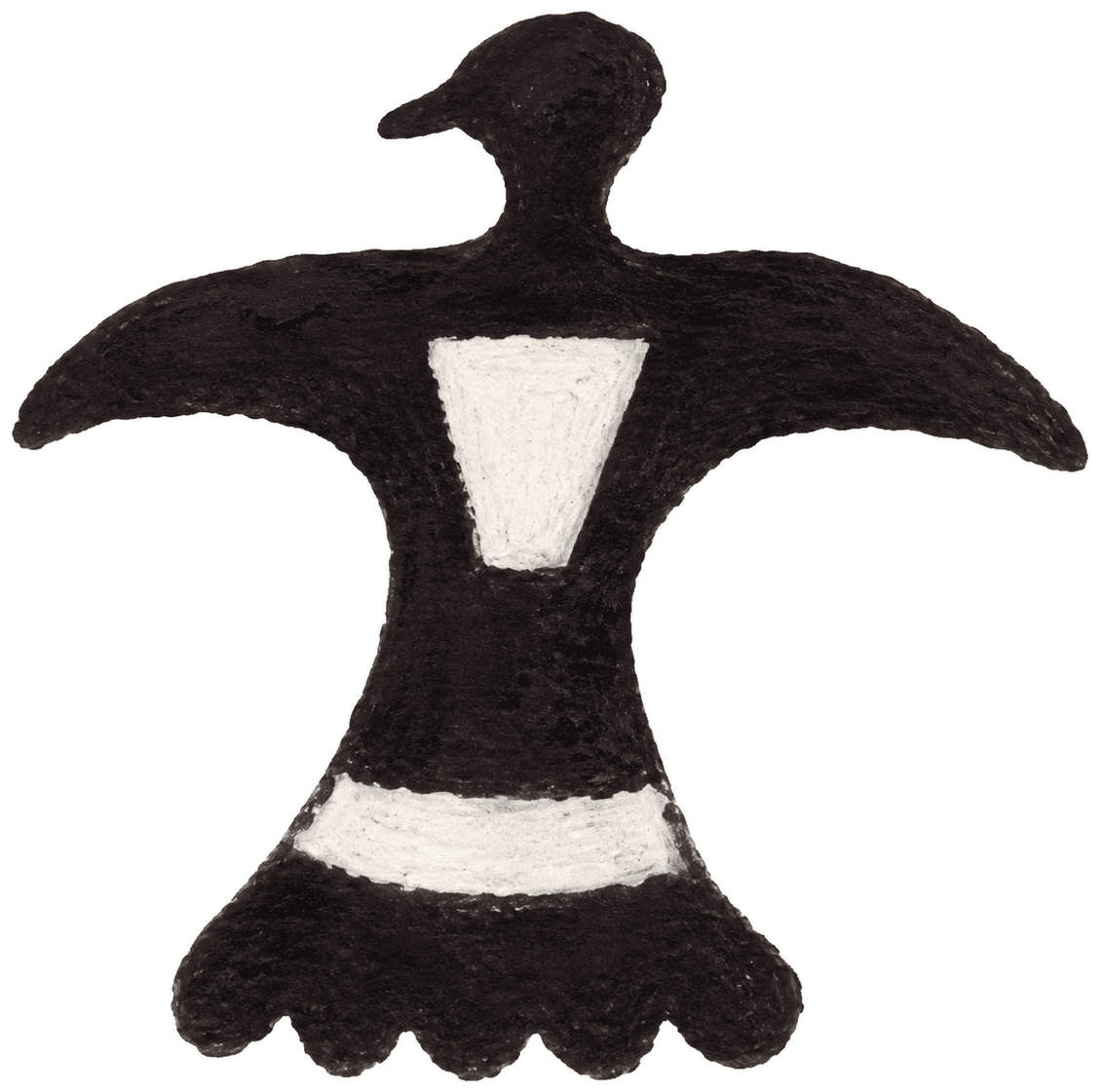 Thunderbird artwork with outstretched wings and a white chest panel